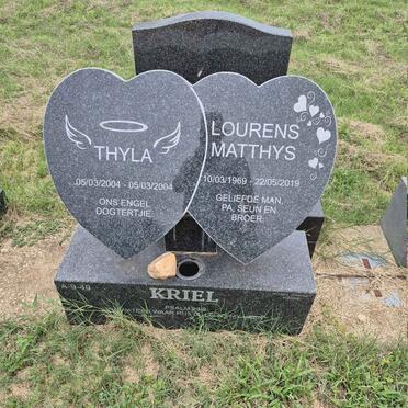 KRIEL Lourens Matthys 1969-2019 :: KRIEL Thyla 2004-2004