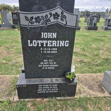 LOTTERING John 1968-2003