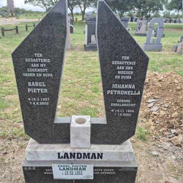 LANDMAN Karel Pieter 1927-2002 & Johanna Petronella ENGELBRECHT 1924-2020