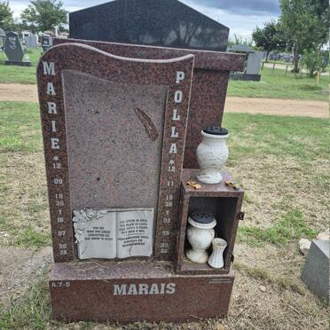 MARAIS Polla 1938-2002 & Marie 1939-2022