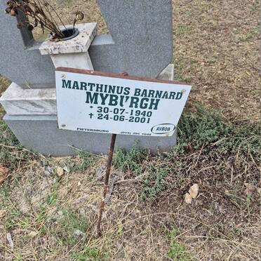 MYBURGH Marthinus Barnard 1940-2001