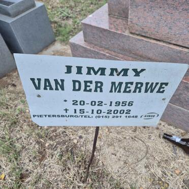 MERWE Jimmy, van der 1956-2002