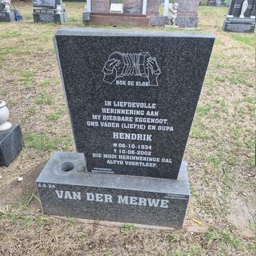 MERWE Hendrik, van der 1934-2002