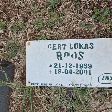 ROOS Gert Lukas 1959-2001