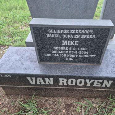 ROOYEN Mike, van 1936-2004
