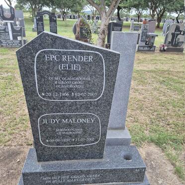 RENDER E.P.C. 1906-2003 :: MALONEY Judy 1930-2002 