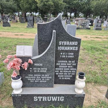 STRUWIG Sybrand Johannes 1948-2003 :: STRUWIG Nico 1976-2018