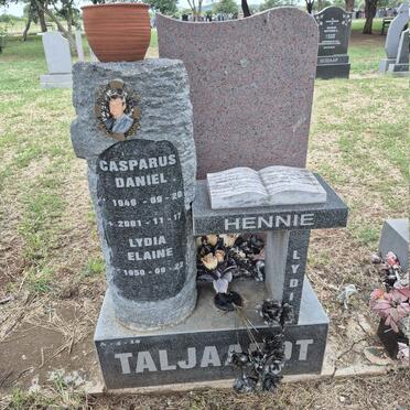 TALJAARDT Casparus Daniel 1949-2001 & Lydia Elaine 1950-