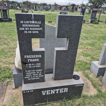 VENTER Frederik Frans 1932-2003