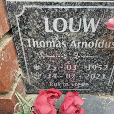 LOUW Thomas Arnoldus 1952-2021