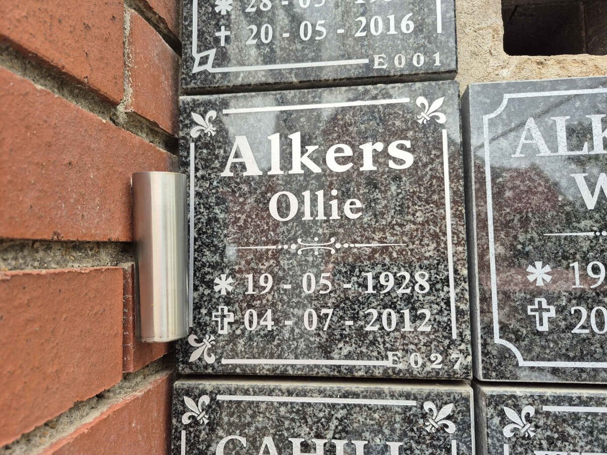 ALKERS Ollie 1928-2012