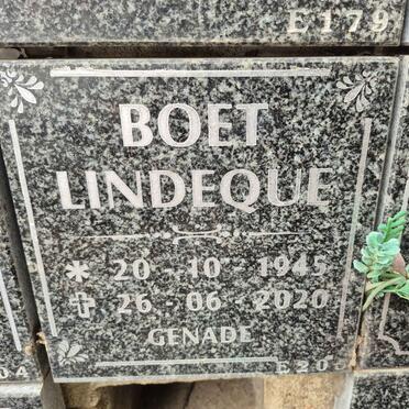 LINDEQUE Boet 1945-2020