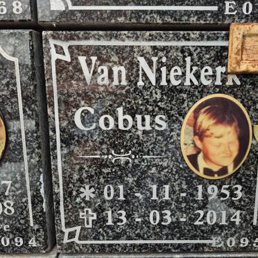 NIEKERK Cobus, van 1953-2014