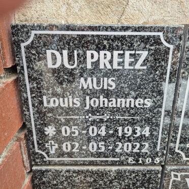 PREEZ Louis Johannes, du 1934-2022 
