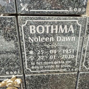 BOTHMA Noleen Dawn 1951-2020