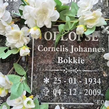 OELOFSE Cornelis Johannes 1934-2009 