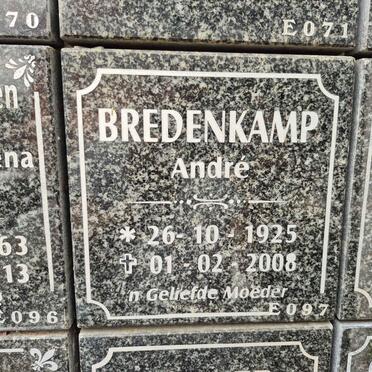 BREDENKAMP Andre 1925-2008