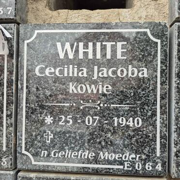 WHITE Cecilia Jacoba 1940- 