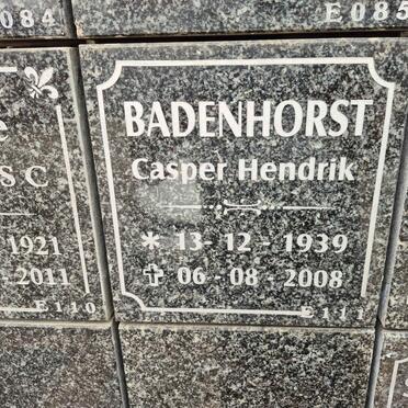 BADENHORST Casper Hendrik 1939-2008
