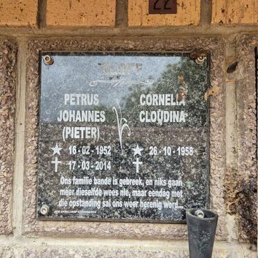 ELOFF Petrus Johannes 1952-2014 & Cornelia Cloudina 1958-