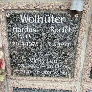 WOLHUTER P.G.C. 1973- & Roelet 1974- :: WOLHUTER Vicky-Lee2006-2006