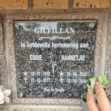 GILFILLAN Eddie 1935-2017 & 1935-2004