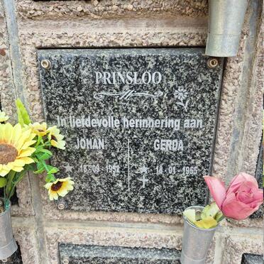 PRINSLOO Johan 1952- & Gerda 1955-
