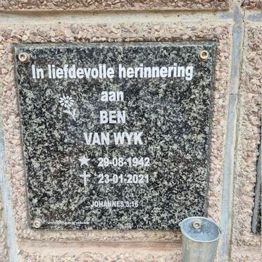 WYK Ben, van 1942-2021