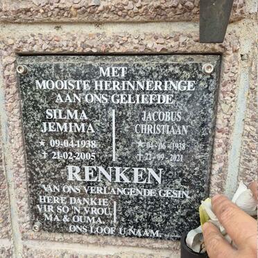 RENKE Jacobus Christiaan 1938-2021 & Silma Jemima 1938-2005