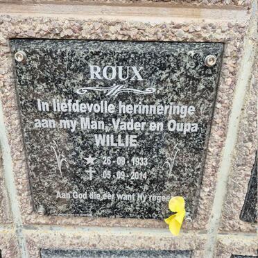ROUX Willie 1933-2014