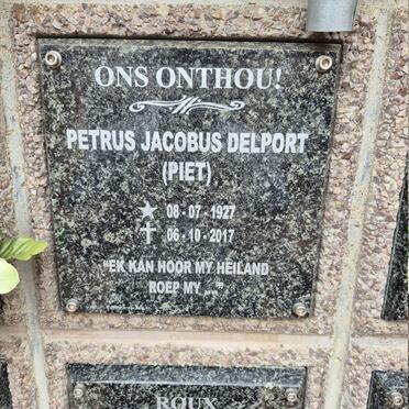 DELPORT Petrus Jacobus 1927-2017
