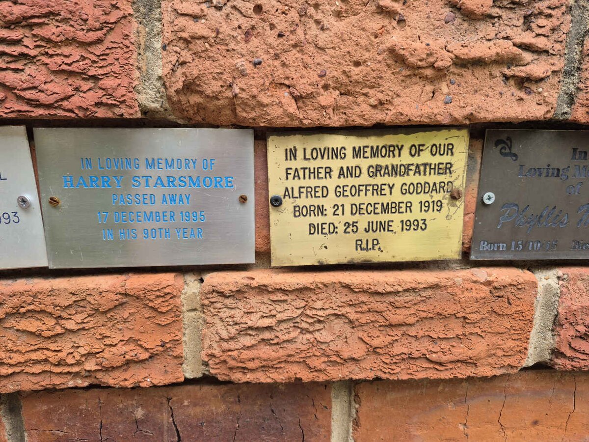 STARSMORE Barry -1995 :: GODDARD Alfred Geoffrey 1919-1993