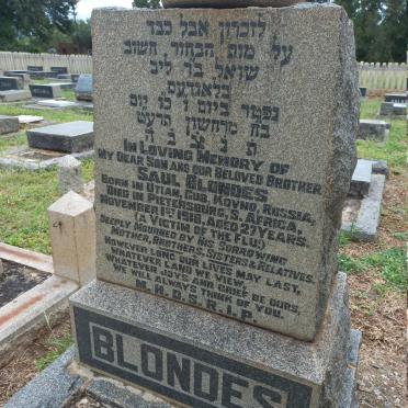 BLONDES Saul -1918