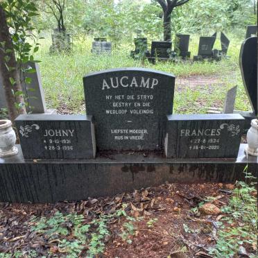 AUCAMP Johny 1931-1996 & Frances 1934-2020