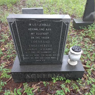 ACKERMAN Coenraad Engelbertus 1948-1992