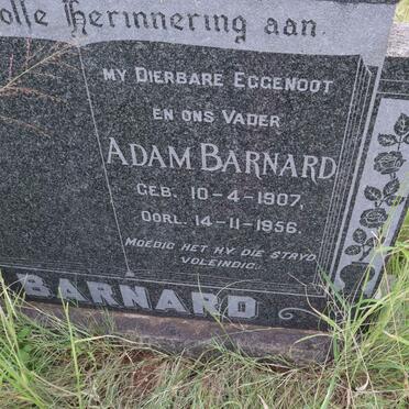 BARNARD Adam 1907-1956