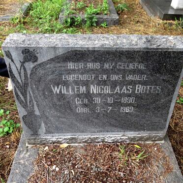 BOTES Willem Nicolaas 1890-1969