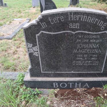 BOTHA Johanna Magdelena 1913-1960
