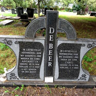 BEER Carel, de 1916-2001 & Antanetta 1914-1989