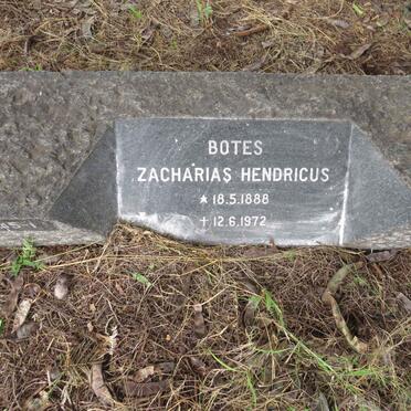 BOTES Zacharias Hendricus 1888-1972
