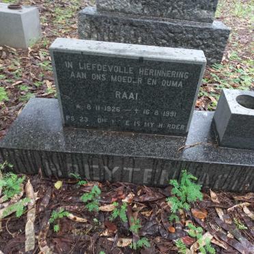 BREYTENBACH Raai 1926-1991