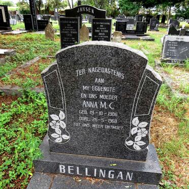 BELLINGAN Anna M.C. 1906-1968