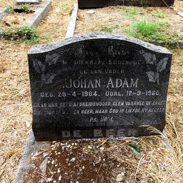 BEER Johan Adam, de 1904-1960