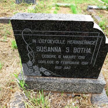 BOTHA Susanna S. 1916-1961