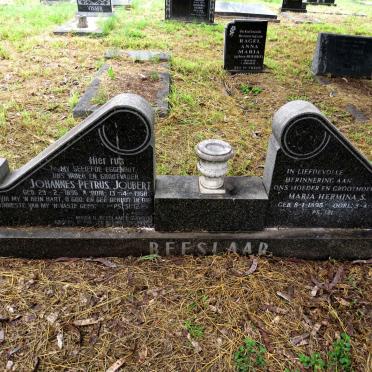BEESLAAR Johannes Petrus Joubert 1896-1968 & Maria Hermina S. 1895-1979