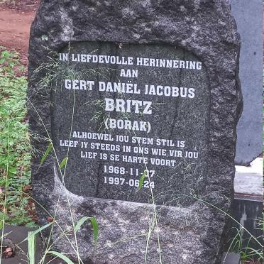 BRITZ Gert Daniel Jacobus 1968-1997
