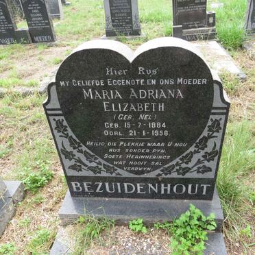BEZUIDENHOUT Maria Adriana Elizabeth nee NEL 1884-1958