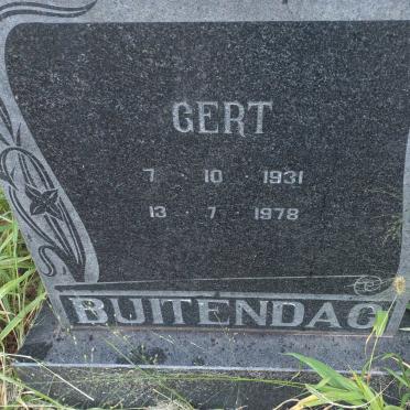 BUITENDAG Gert 1931-1978