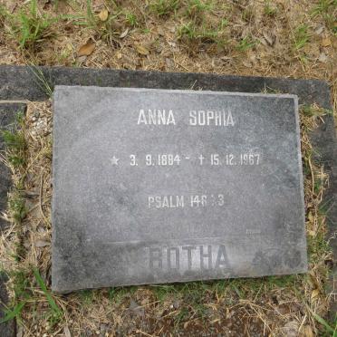 BOTHA Anna Sophia 1884-1967