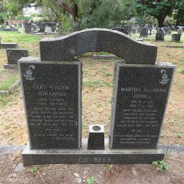 BEER Gert Willem Johannes, de 1902-1972 & Martha Johanna Lowiza 1910-1990